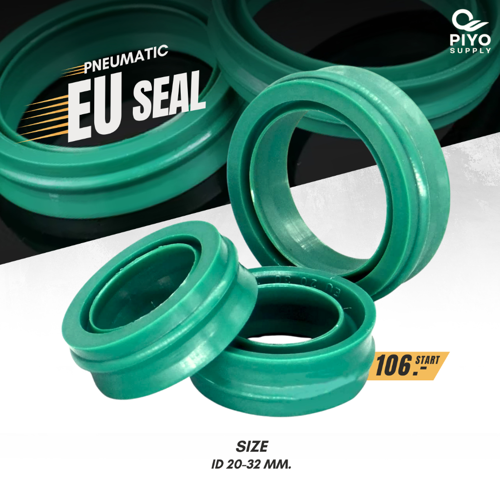 EU SEAL ซีลแกนและกันฝุ่น ซีลกระบอกลม/นิวเมตริก SIZE  20*30*10.7/ 22*32*11.2/ 25*35*11.2/ 30*40*11.2/ 32*42*11.2 PU