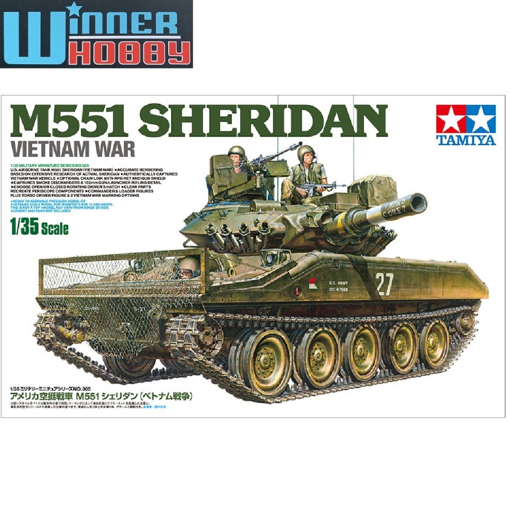 Tamiya 35365 M551 Sheridan Tank Vietnam War 1/35