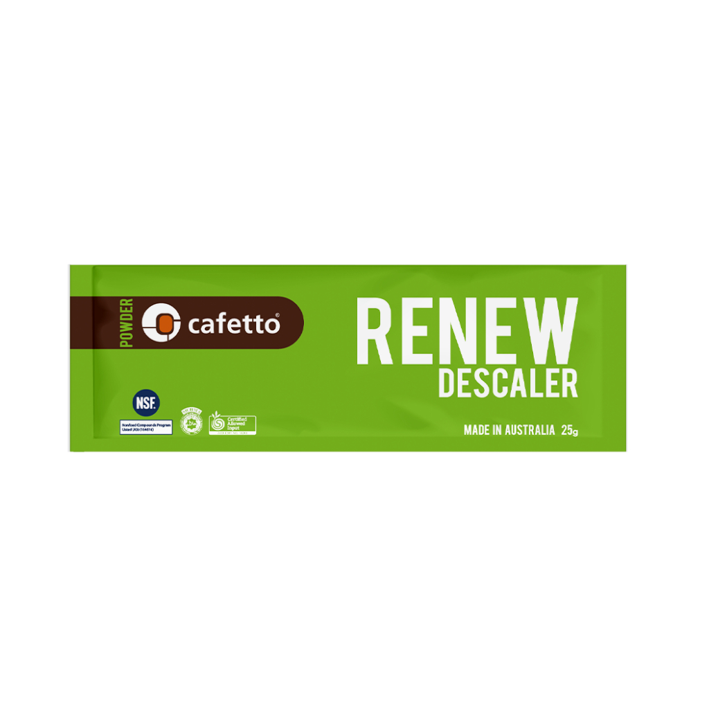 ผงขจัดตะกรัน Renew สำหรับเครื่องชงเอสเพรสโซ่ กาต้มน้ำ เครื่องชงกาแฟ (ราคาต่อ 1 ซอง)