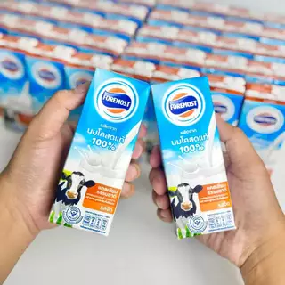 โฟร์โมสต์ นมโคแท้ 100% นมยูเอชที รสจืด ขนาด 180 มล. (36กล่อง/ลัง)