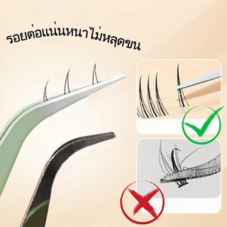 LASHSABAI แหนบขนตาปลอม แหนบสเตนเลส ปลอดภัย แหนบขนตาแม่นยํา หนบคีบ แหนบขนตา F179