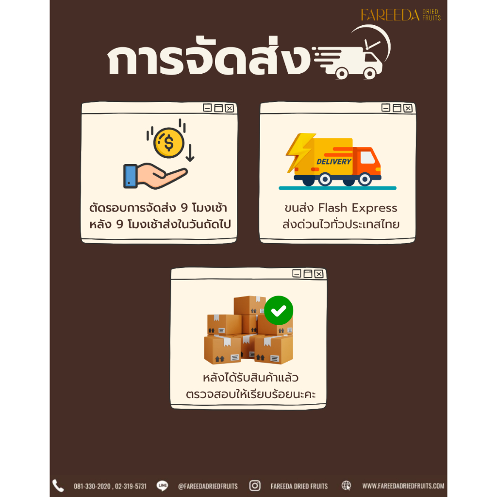 อินทผลัมเพียรอมมาลิก Fareeda หอม หวานจากธรรมชาติ ถุงซิปล็อคขนาด 500g. - รูปที่ 7