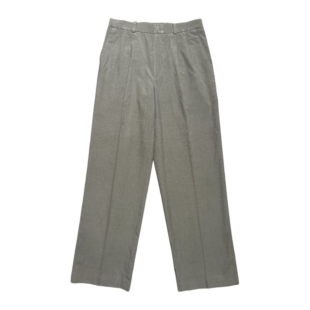 GQ กางเกงสแล็คขายาว ผู้ชาย สีเทา / กางเกงใส่ทำงาน มือสอง