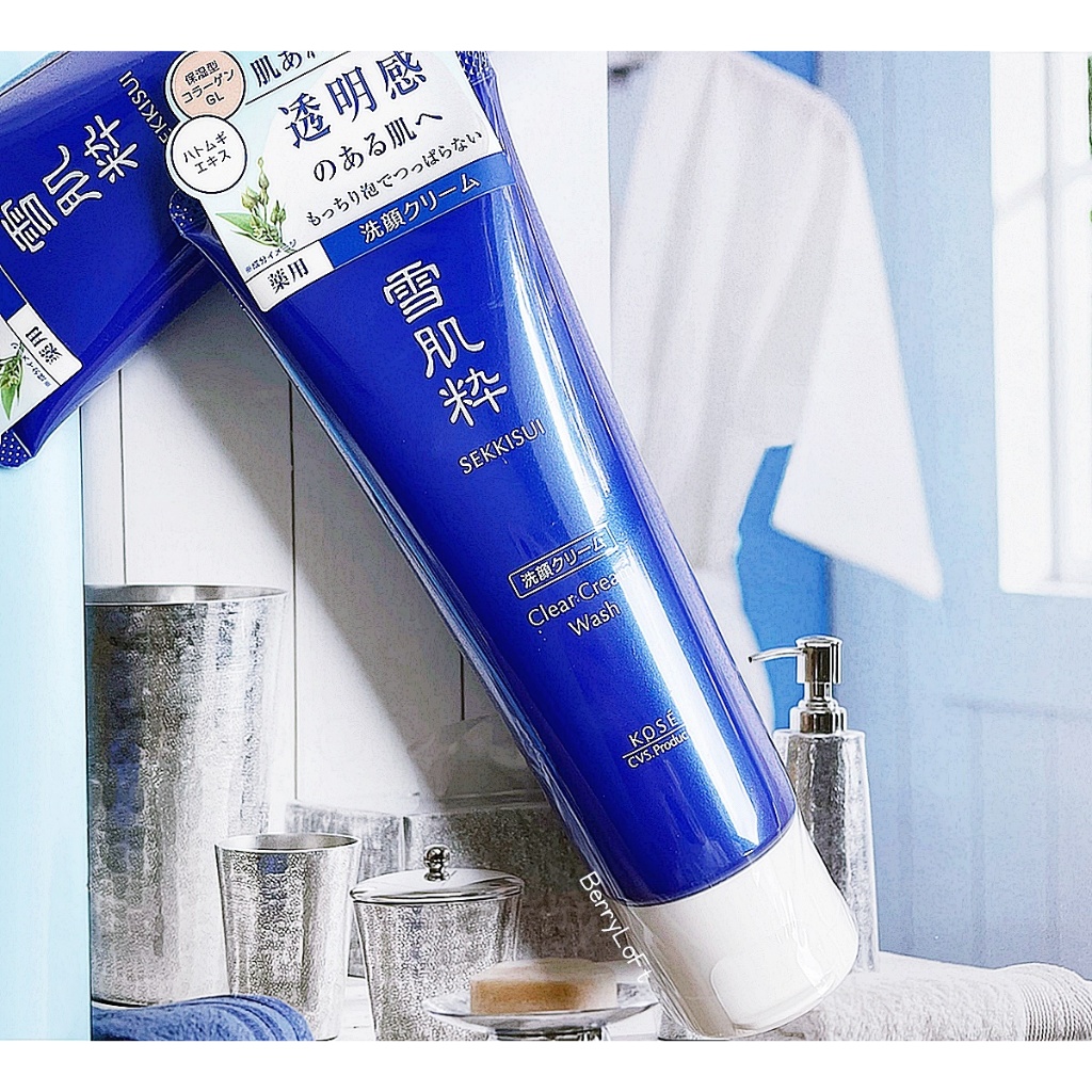 KOSE Sekkisui Clear Cream Wash 120 g. โฟมล้างหน้า หลอดใหญ่