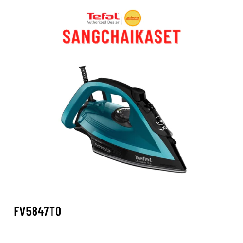 (กรุงเทพฯส่งด่วนภายใน 24 ชม.) Tefal เตารีดไอน้ำUltraglide PlusSteamIron2800วัตต์รุ่นFV5847 FV5847T0