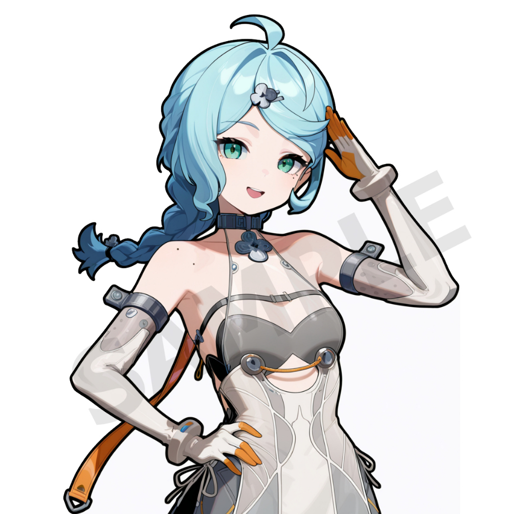 seed zzz สติ๊กเกอร์ 2 แผ่น zenless zone zero seed stickers