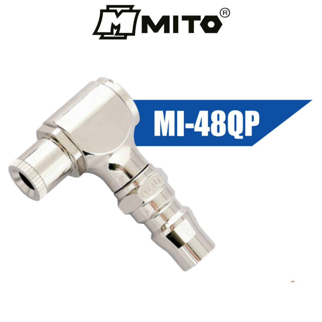 MITO หัวเติมลมสั้น 3 IN 1 คอปเปอร์ No.MI-48QP