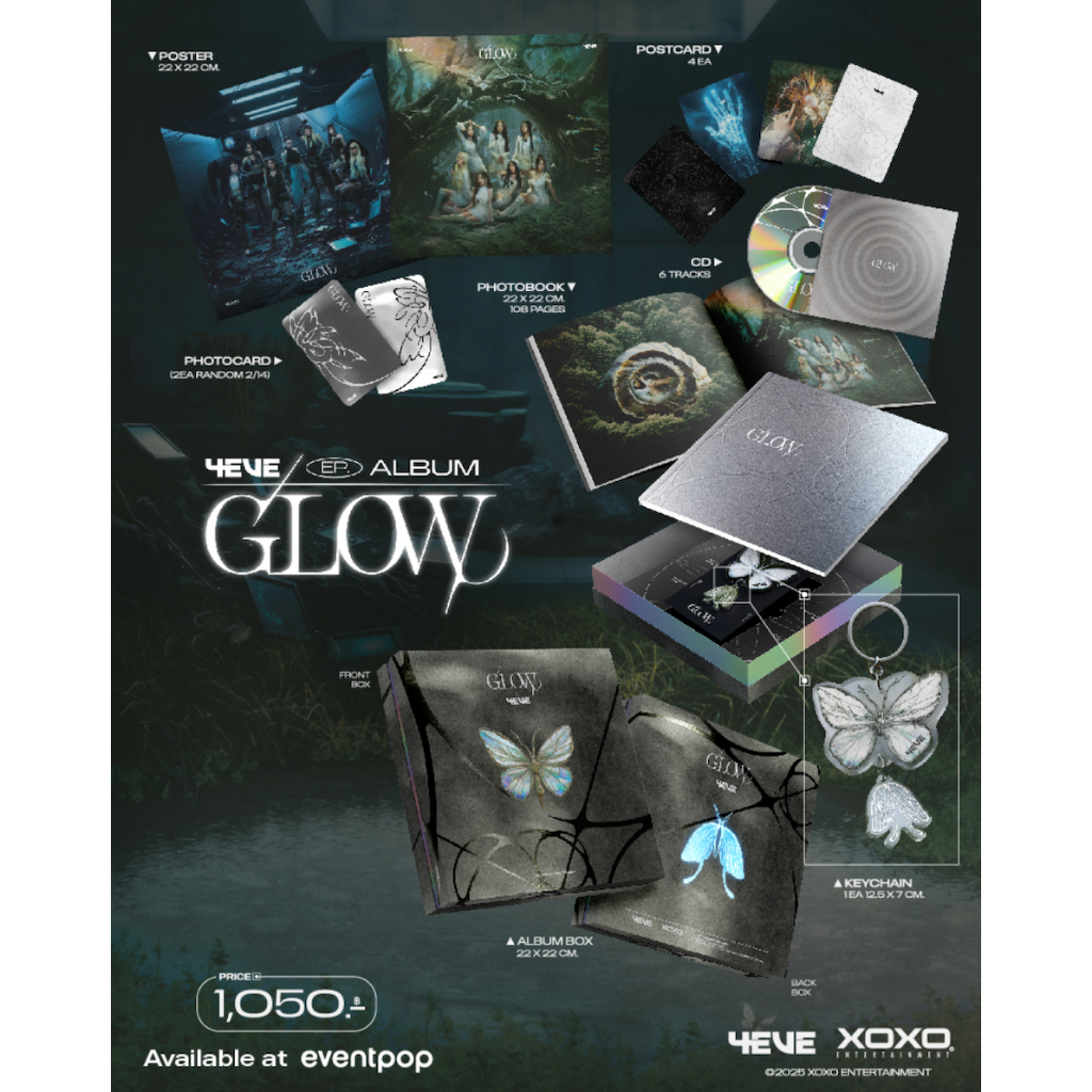 4EVE Boxset Album GLOW อัลบั้มเปล่า ไม่มีโฟโต้การ์ด‼️ (พร้อมส่ง)