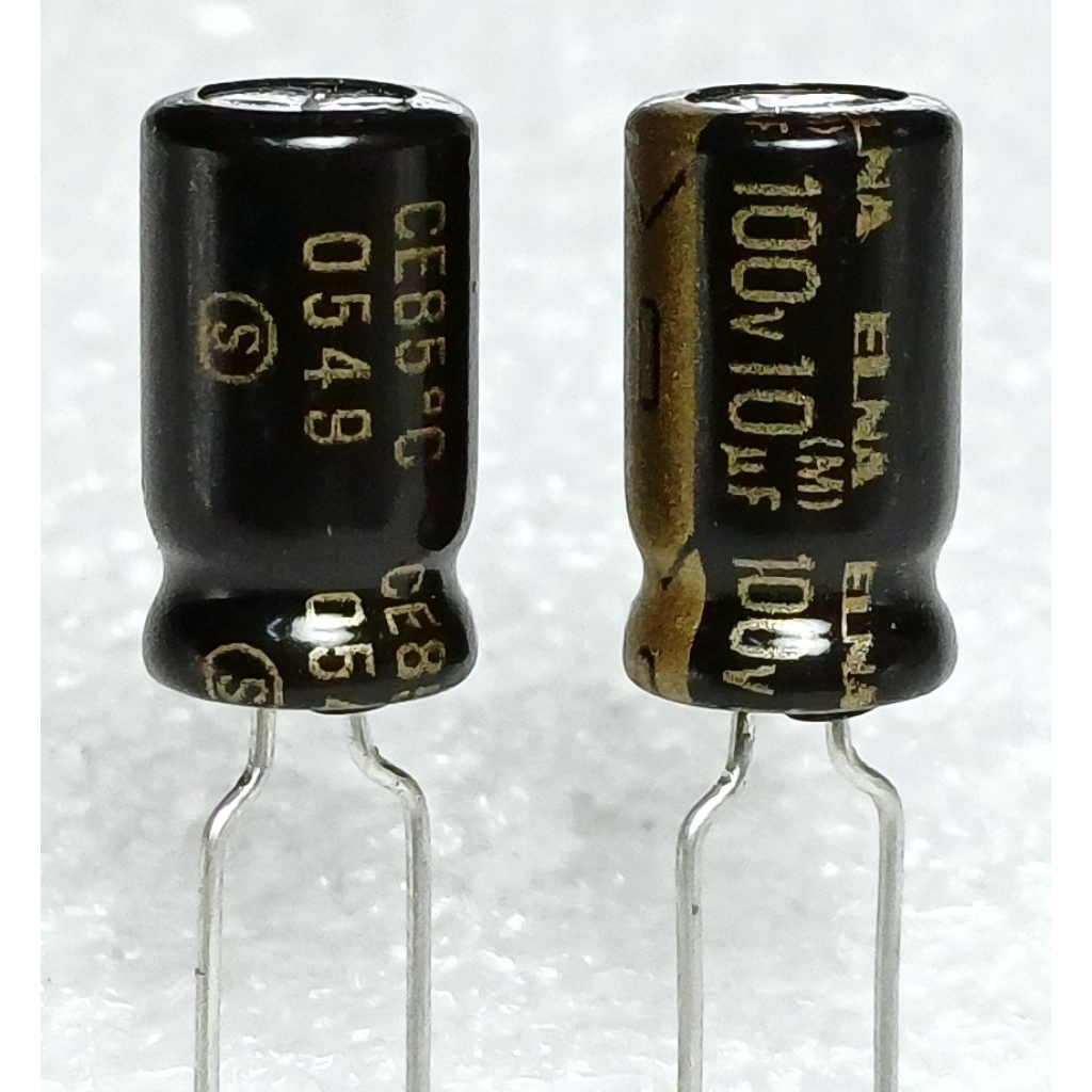 Elna RFO 10uf 100v Audio Grade Capacitor ตัวเก็บประจุ คาปาซิเตอร์