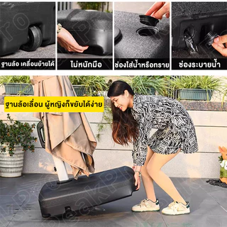 Peakpro ร่มกันแดดสนามใหญ่ 2.1 2.5 3M อัปเกรดกันน้ำ ร่มร้านค้ากันแสงUVขนาดใหญ่ ตลาดนัด แม่ค้า ร้านกาแฟ Sun Umbrella