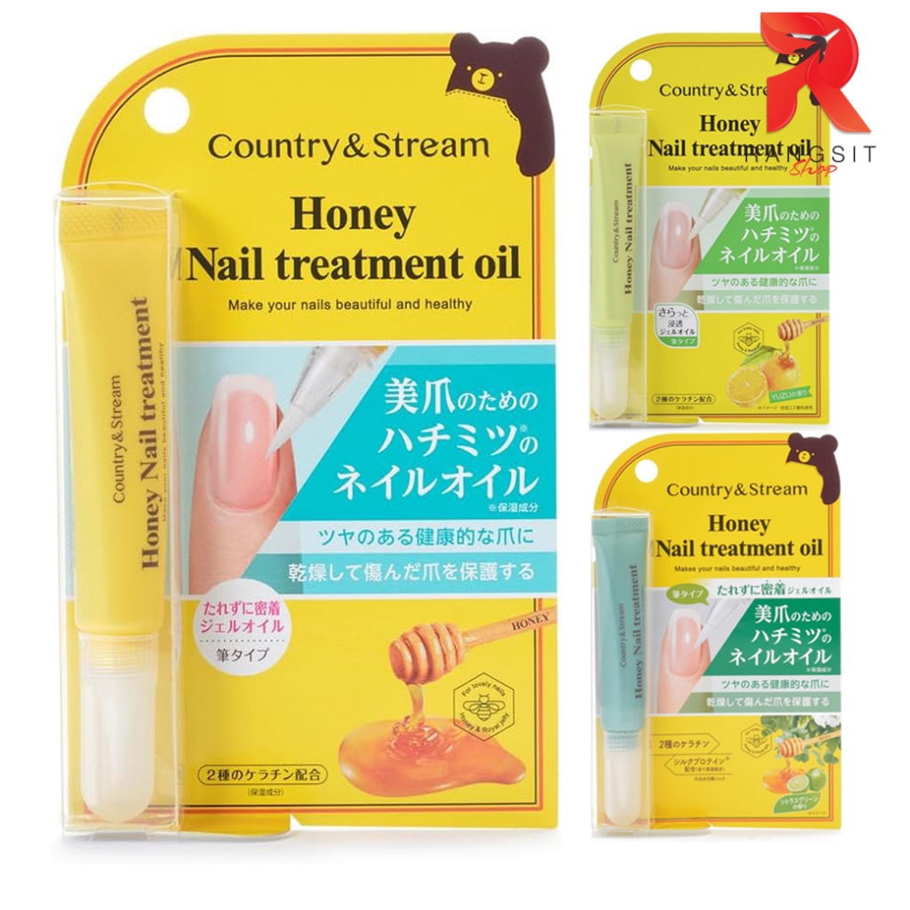 Country & Stream Honey Nail Treatment Oil (7g) ทรีทเมนท์บำรุงเล็บ ป้องกันความแห้งกร้าน บำรุงเล็บให้แ