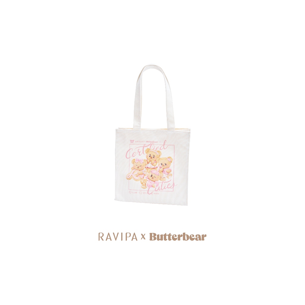 RAVIPA x Butterbear - Butterful Bear Tote Bag