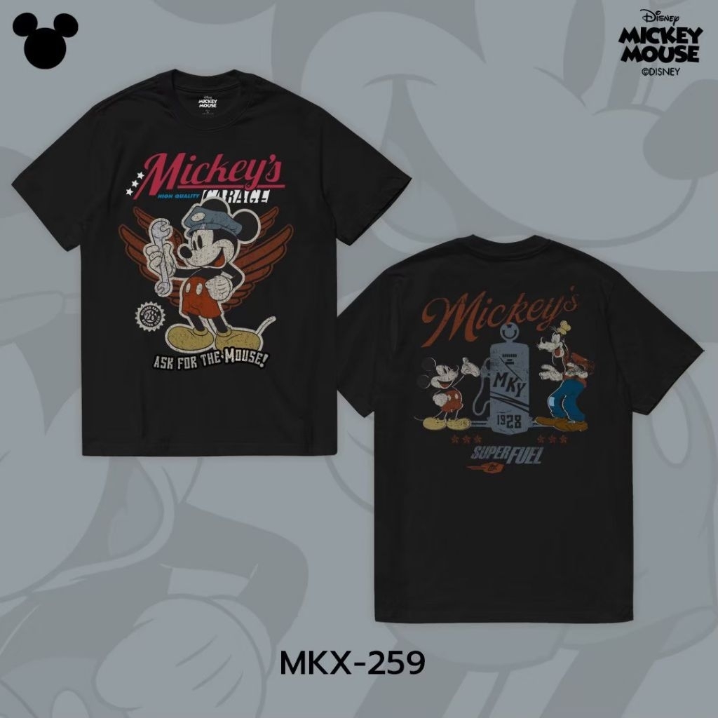 เสื้อDisney ลาย Mickey mouse ( งานพิเศษ ) สีดำ ลิขสิทธิ์แท้ ( MKX-259 )