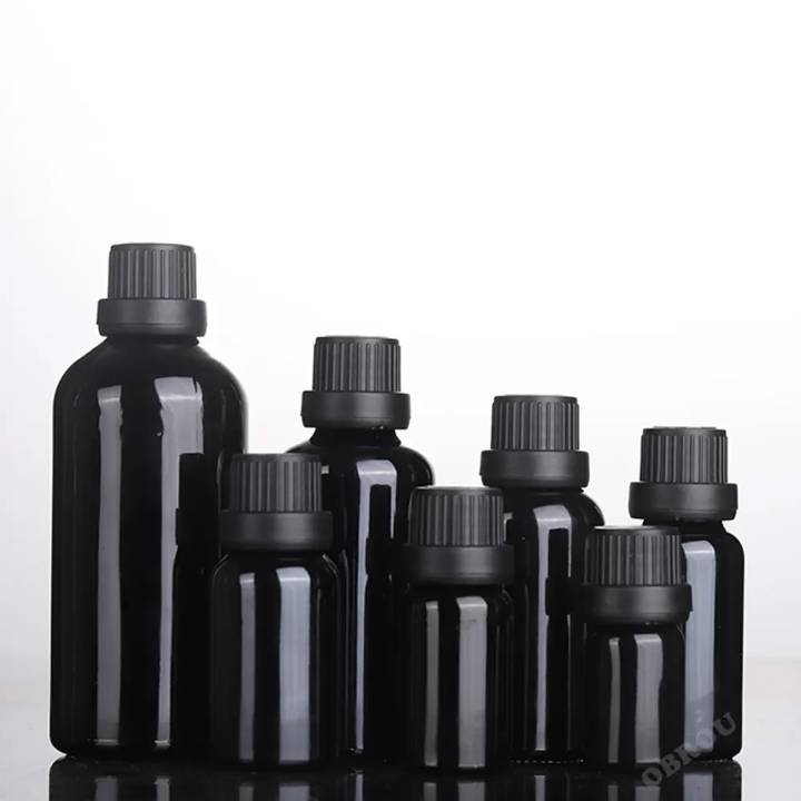 [COSS]ขวดแก้วฝาอโรมา สีดำ YB18-BK*5-100ML ฝาอโรมา สำหรับขวดแก้ว | ฝาปิดน้ำมันหอมระเหย ฝาปิดบรรจุภัณฑ์เครื่องสำอาง