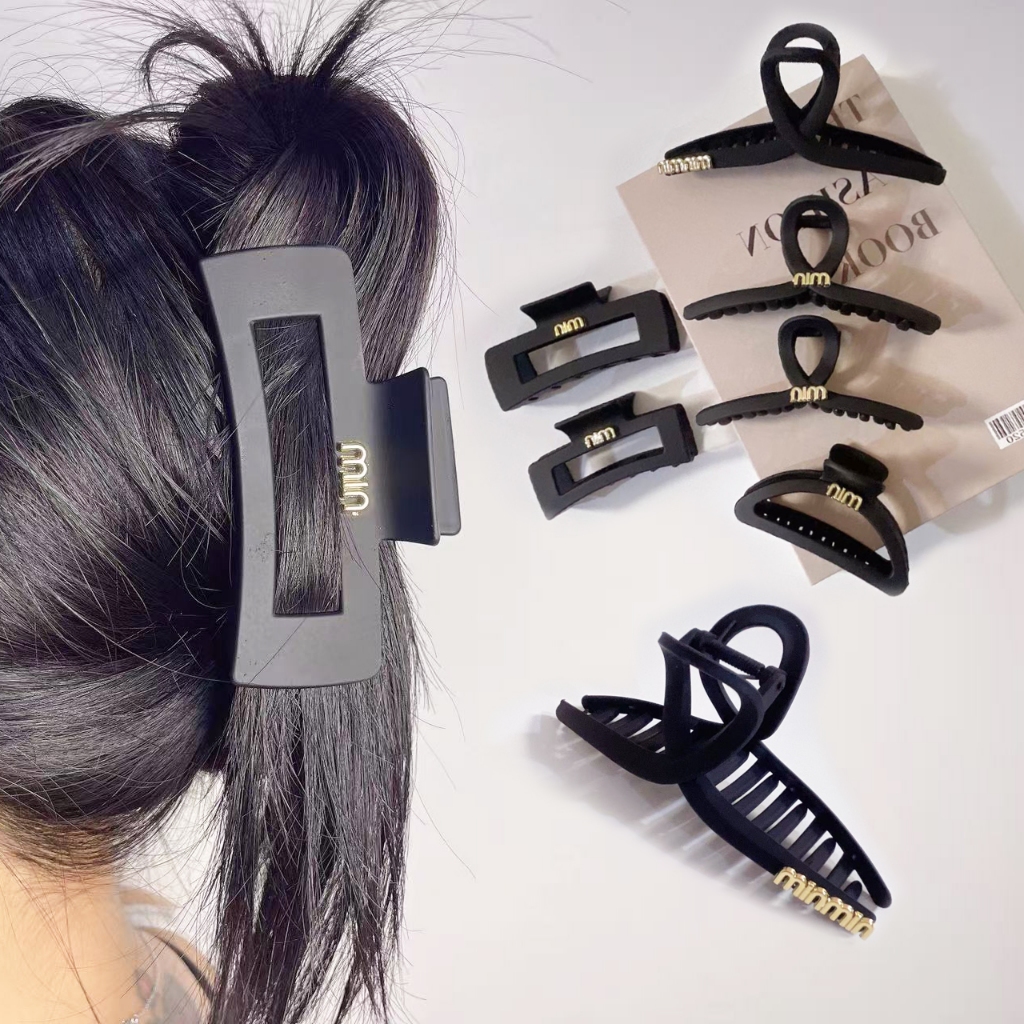 กิ๊บหนีบผมผู้หญิง min กิ๊บติดผมแฟชั่น สไตล์เกาหลี สี่เหลี่ยม สีดำ ขนาดใหญ่ ราคาถูก พร้อมจัดส่งที่ไทย