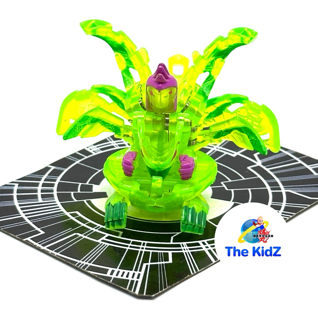 บาคุกัน Bakugan B2 Translucent Lime Green Bakuneon Ventus Ingram