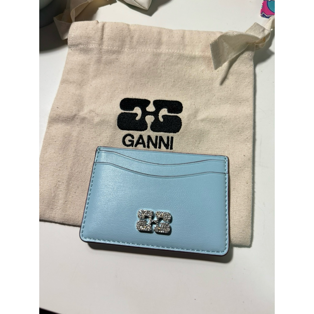 new card holder ganni