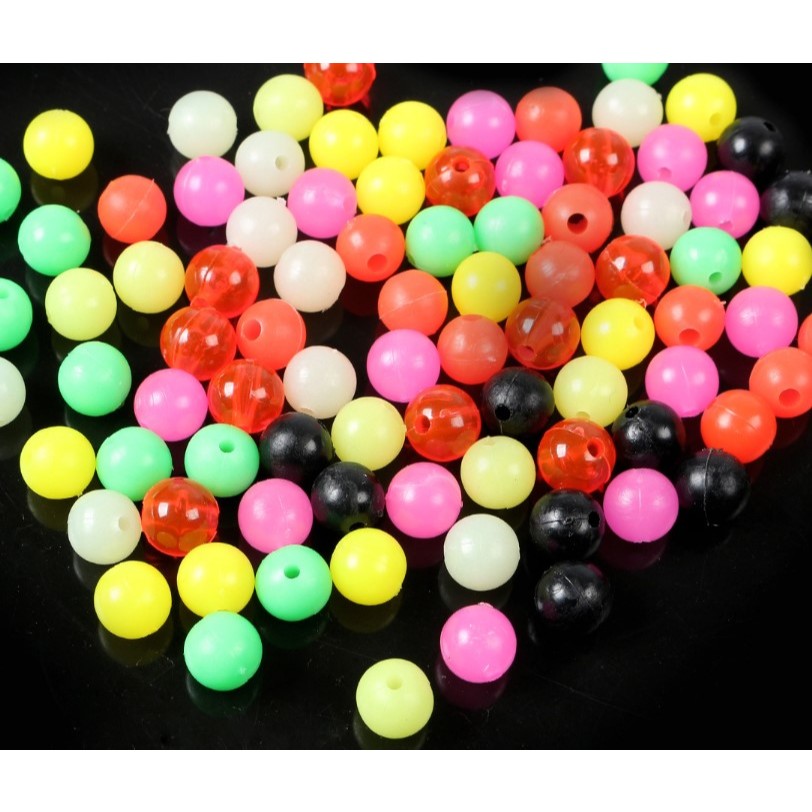 ลูกปัด อย่างดี สำหรับตกปลา ขนาด 4mm 6mm 8mm ลูกปัดตกปลา