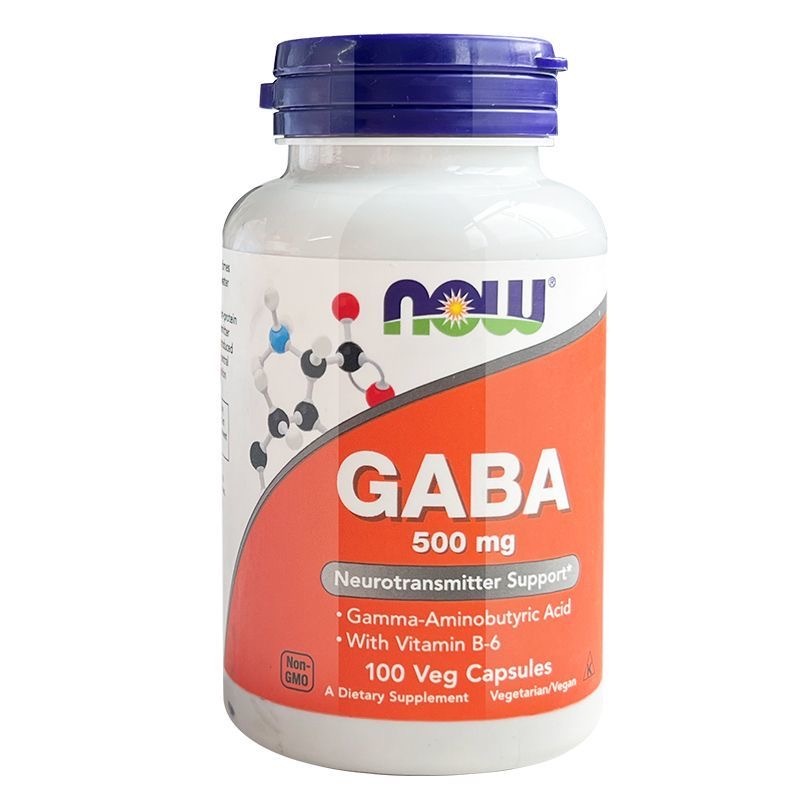 NOW GABA 500 เหมาะกับผู้ที่ใช้สมองและความคิดอย่างต่อเนื่องในแต่ละวัน 100Veg Cap NOW FOOD（EXP.2028)