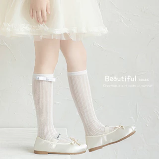 ถุงเท้าเด็ก ลูกไม้สไตล์เกาหลี ตาข่ายบาง - 4 น่ารักมากแม่ สำหรับน้อง 3-8 ขวบ New พร้อมส่งในไทย 🦁✨