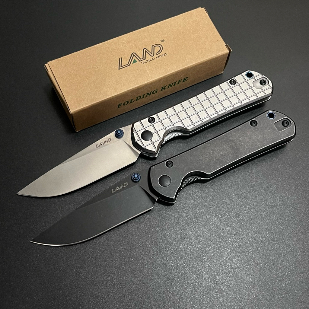 มีดพับเอนกประสงค์ แลนด์ LAND 912SG & 913 สีเงิน ของแท้ มีดเดินป่า มีดทำครัว ออกแค้มป์กิจกรรมสันทนากา