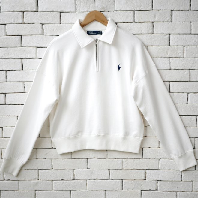 POLO RALPH LAUREN WOMEN COTTON QUARTER-ZIP