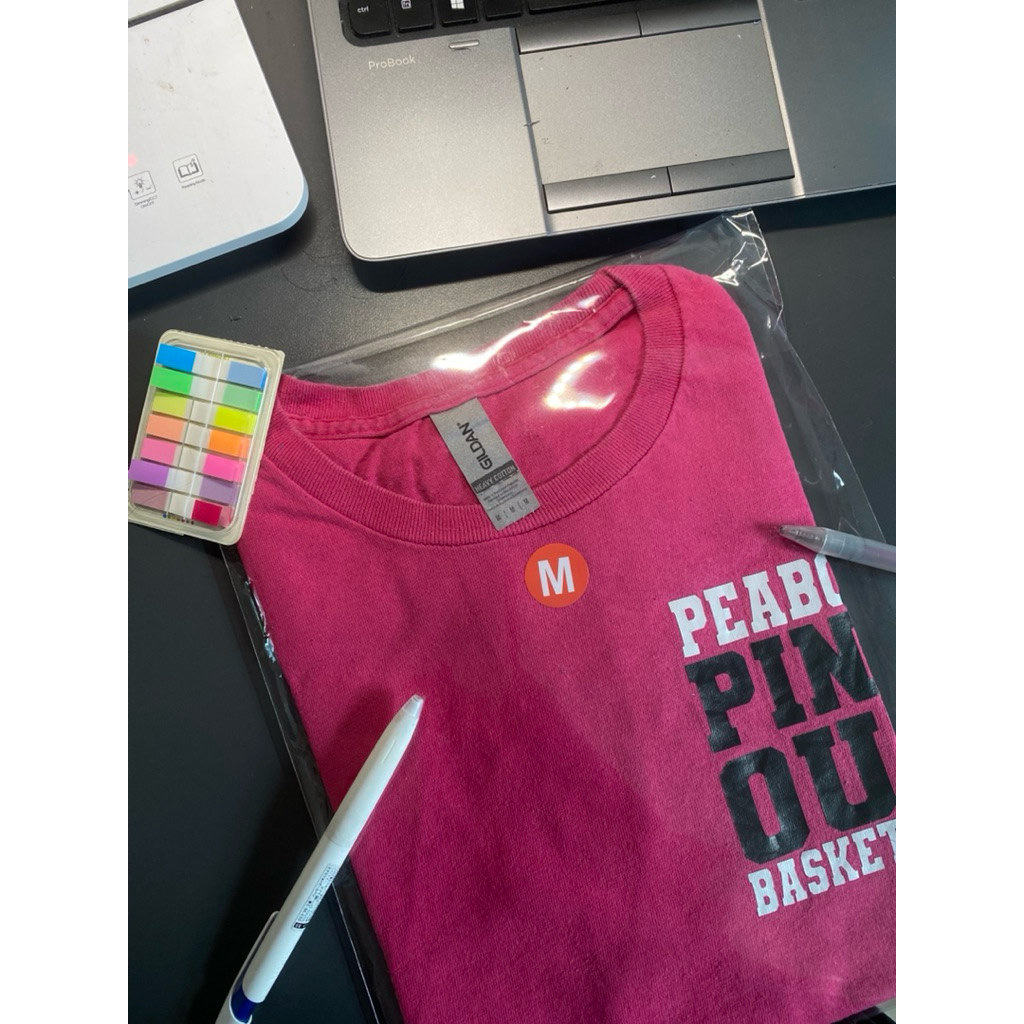 เสื้อยืดมือ2 แบรนด์GILDAN สัญชาติอเมริกัน 🇺🇸ไซส์ M (รุ่นHEAVY COTTON)