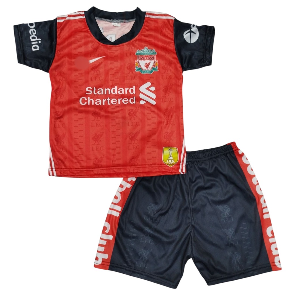 No.3 ชุดกีฬาเด็ก S กับ M ผ้ามันไมโคร S 1-2 ปี 7-12โล ,M 2-4 ปี 12-17โล ชุดบอลเด็ก - รูปที่ 2