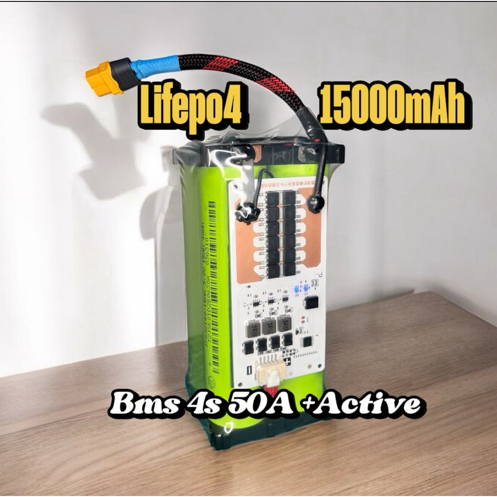 แบตเตอร์รี่Lifepo4’ 15000mAh 12.8V(ชาร์จเต็ม14.6v)แบตลำโพงบูลทูธ