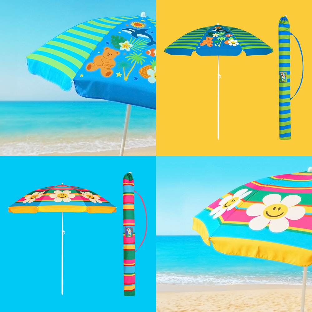 ( พร้อมส่ง ) Wiggle Wiggle Light Weight Parasol ร่มชายหาดน้ำหนักเบา
