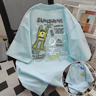 ✨【จัดส่งภายใน 24 ชั่วโมง】 สัตว์ประหลาด Sunshine น่ารัก เสื้อ เสื้อยืด oversize เสื้อยืดผู้หญิง เสื้อผู้ชาย เสื้อแฟชั่น