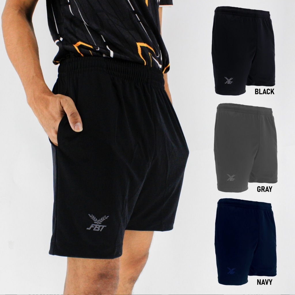 FBT กางเกงกีฬา C2B201 รุ่นมีกระเป๋า2ข้าง สีล้วน สวมใส่สบาย ระบายอากาศได้ดี สำหรับผู้ที่ต้องการกางเกง