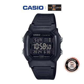 Casio รุ่น W-800H-1B นาฬิกาข้อมือผู้ชาย สายเรซิ่น - สีดำ