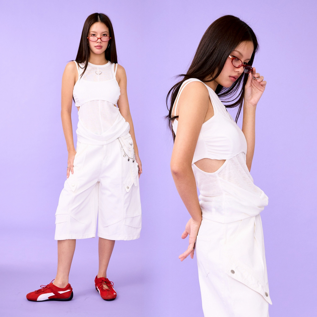 WB.project -Stacy tank top เสื้อกล้ามสีขาว