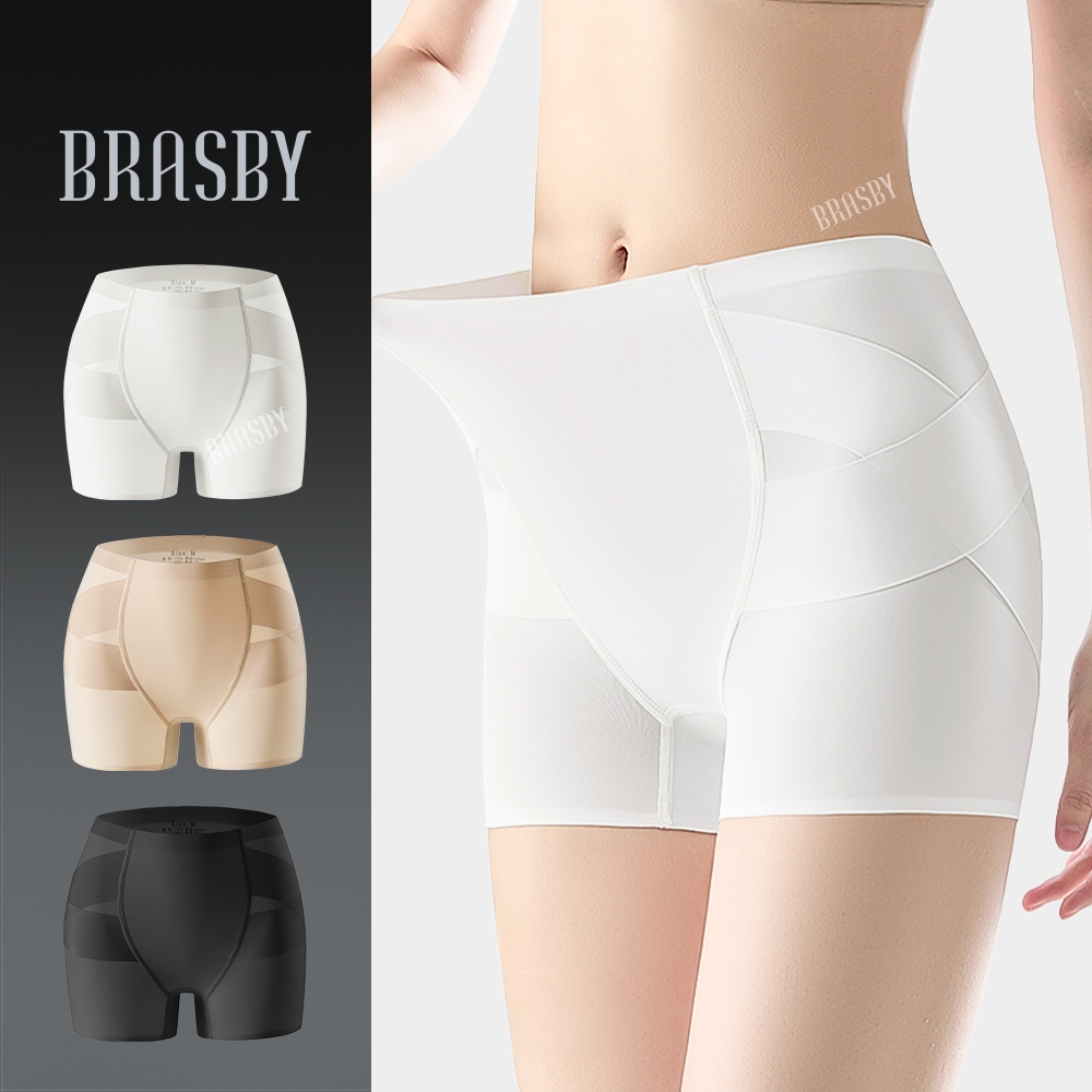 🎉Brasby🎉กางเกงเก็บหน้าท้อง กางเกงกันม้วนกระชับสัดส่วน ทรงเอวสูง ผ้าดี กันม้วน