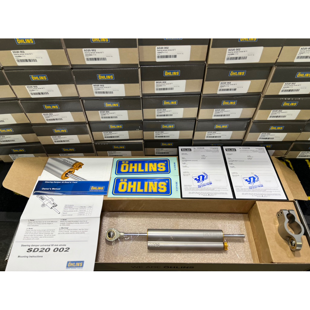 (Stroke90mm) SD20 002 90mm กันสะบัดOHLINSรุ่นใหม่ ปรับ20 ระดับ ของแท้ ประกัน2ปี