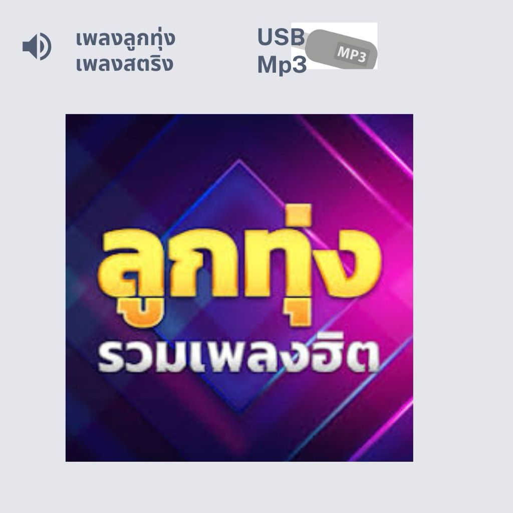 USB เพลงลูกทุ่ง Mp3.