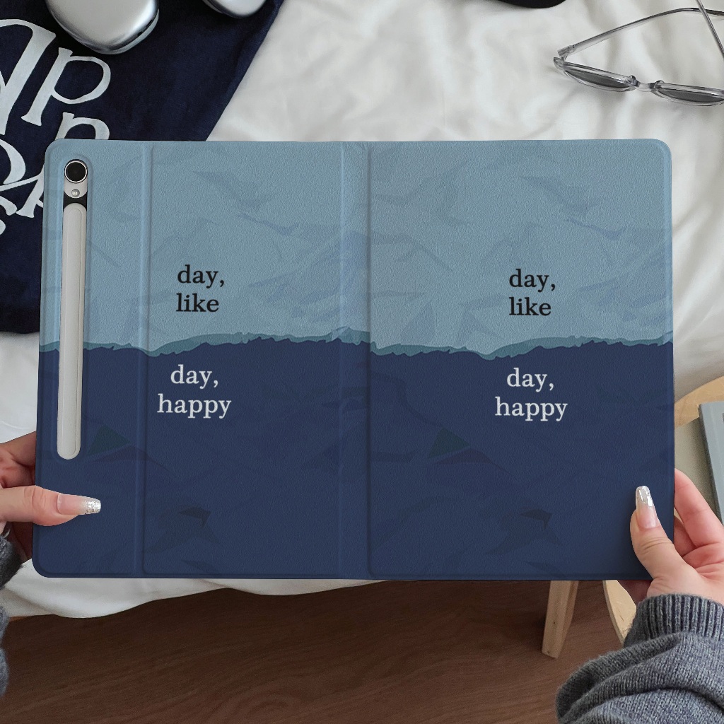 ⭐พร้อมส่ง⭐เคส Samsung Tab S9FE S9 S9+ เคส Samsung Tab Day Like S10+ S10FE มีที่ใส่ปากกาS6 Lite S8 S7