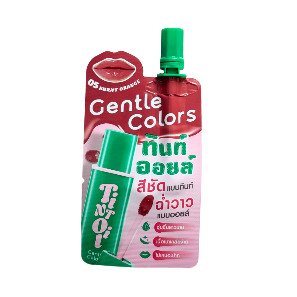 (ซอง) Gentle Colors Tint Oil 1.5g เจนเทิล คัลเลอร์ ลิปทินท์ออยล์ สีชัดติดทน ฉ่ำโกลวแบบออยล์ เนื้อเบาสบายปาก ราคา ถูกที่สุด ดีลบีเคเค แกลเลอรีภาพที่ 8