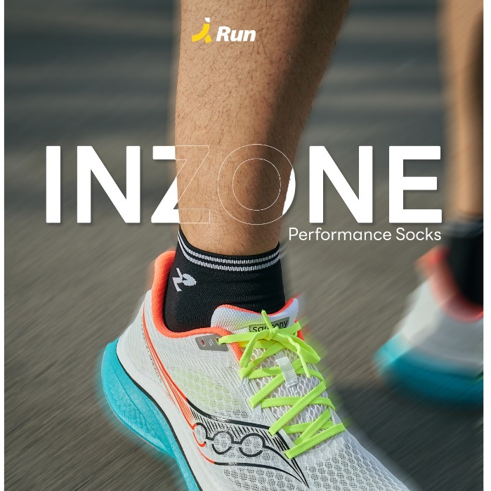 INZONE Sock Light Flow (free size) ถุงเท้าวิ่ง เบาสบาย แห้งเร็ว ลดเท้าพอง
