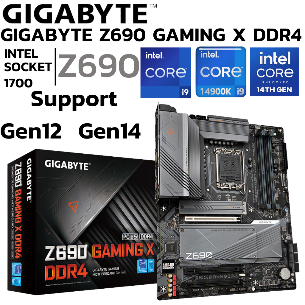 MAINBOARD (เมนบอร์ด) 1700 GIGABYTE Z690 GAMING X DDR4