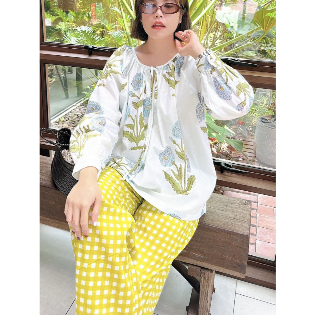 AMCORNER 🌼🌼BLOSSOM INDIAN SET🌼🌼 ผ้า cotton อินเดีย เนื้อผ้านิ่ม ใส่สบาย