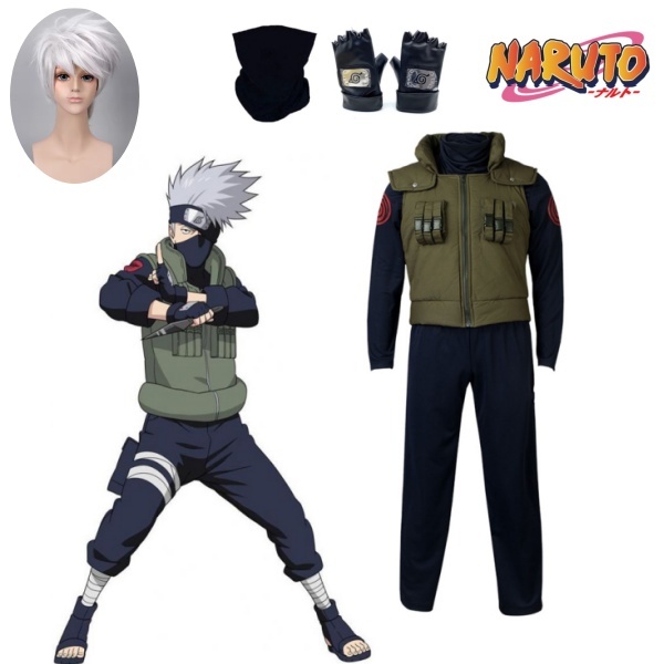 Hatake Kakashi เสื้อกั๊ก Cosplay ขนาดผู้ใหญ่ขนาดเด็กชุดฮัลโลวีน AnimeUzumaki ชุดเสื้อกั๊ก