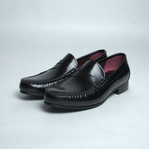 [พร้อมส่ง] MANGO MOJITO รองเท้ารุ่น Formal Penny Loafer สี Black BSH