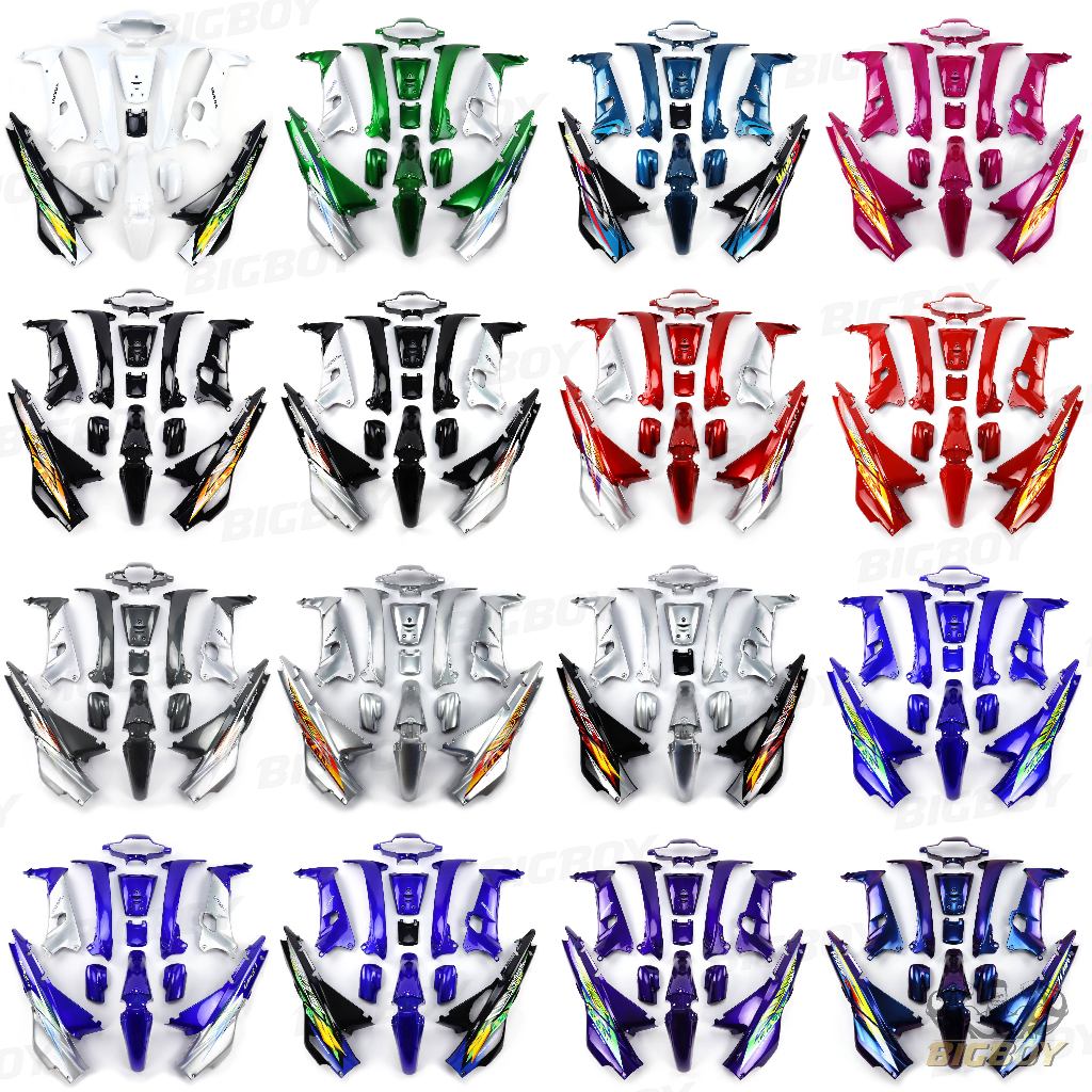 BigBoy ชุดสีWave100 ตัวเก่า (ชุด13ชิ้น) เวฟ100 ตัวเก่า ไฟตาคู่ ชุดสีเวฟ100รุ่นแรก ชุดสีเวฟ100เก่า