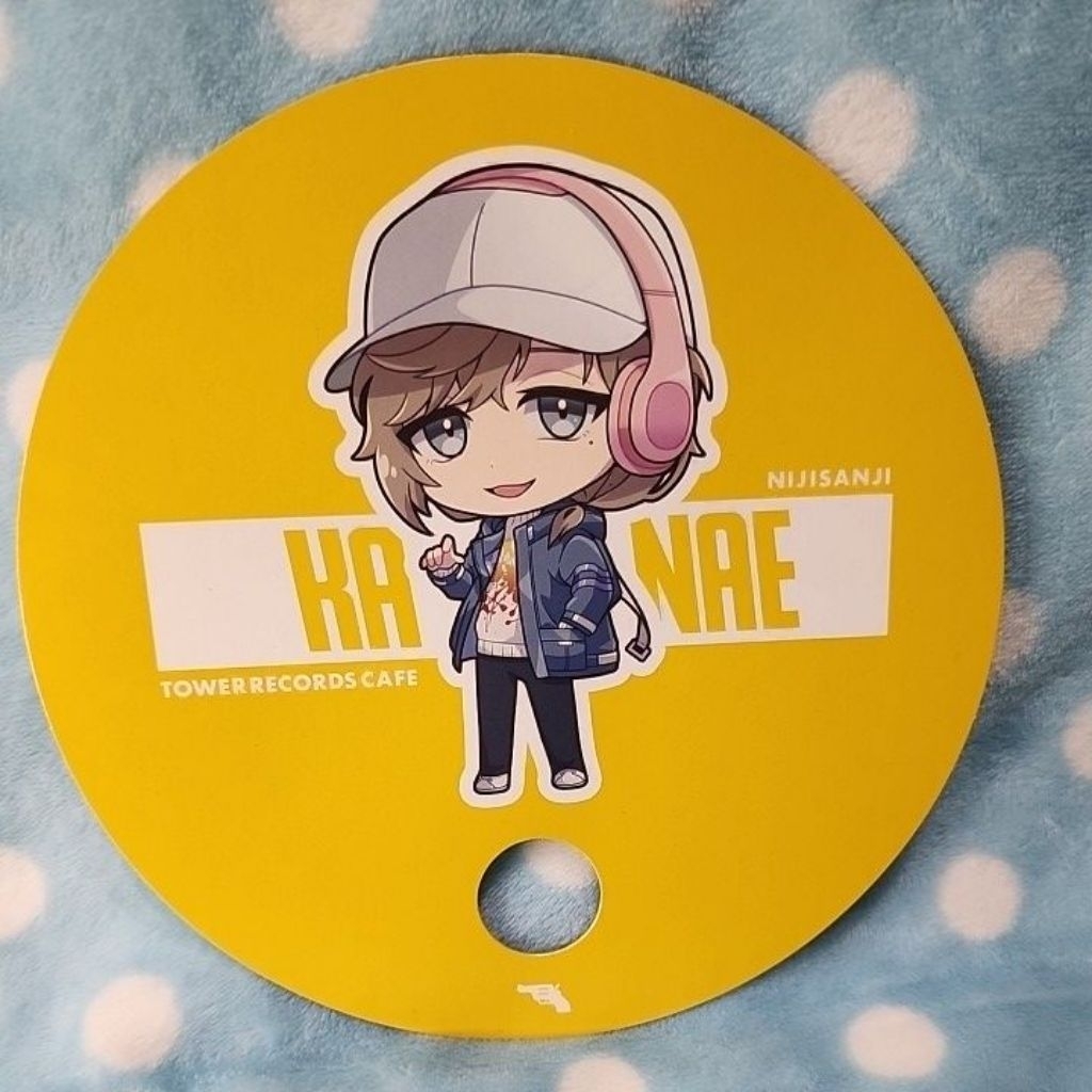 【Nijisanji × Tower Records Cafe】พัดกลมเจาะรู￤Kanae￤นิจิซันจิ