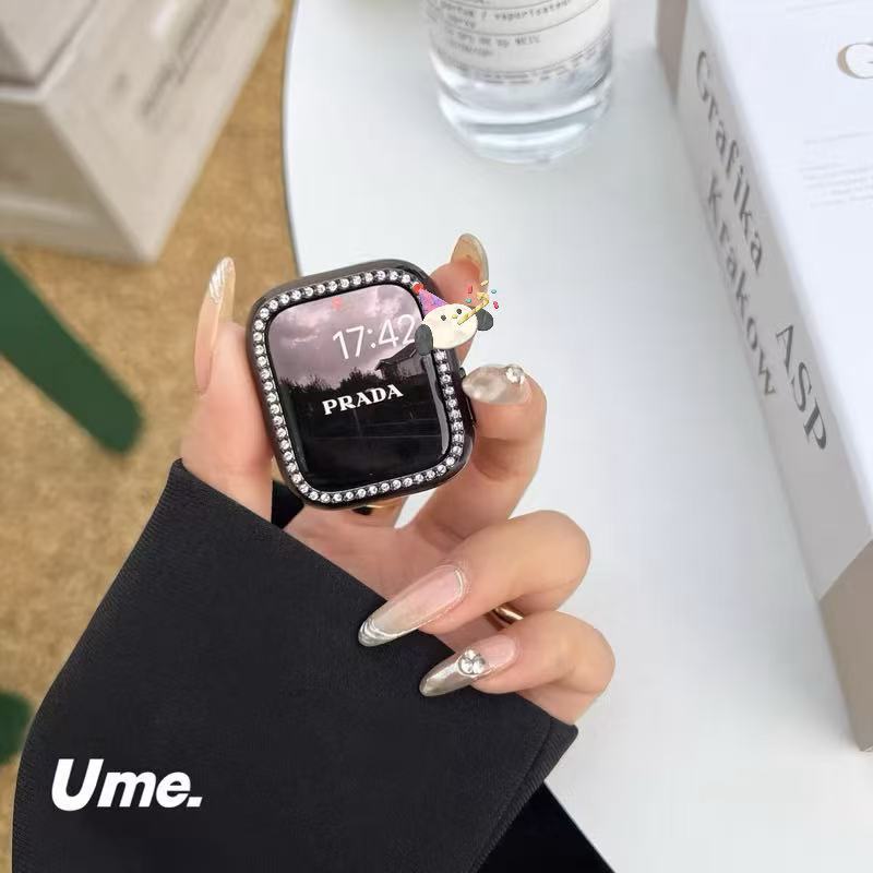 เพชรเคสสําหรับแอปเปิ้ลวอช  watch11 10 9 8 7 6 Se 5 ขนาด 40/41/44/45/46 สีใหม่ starlight เคส smart watch - รูปที่ 5