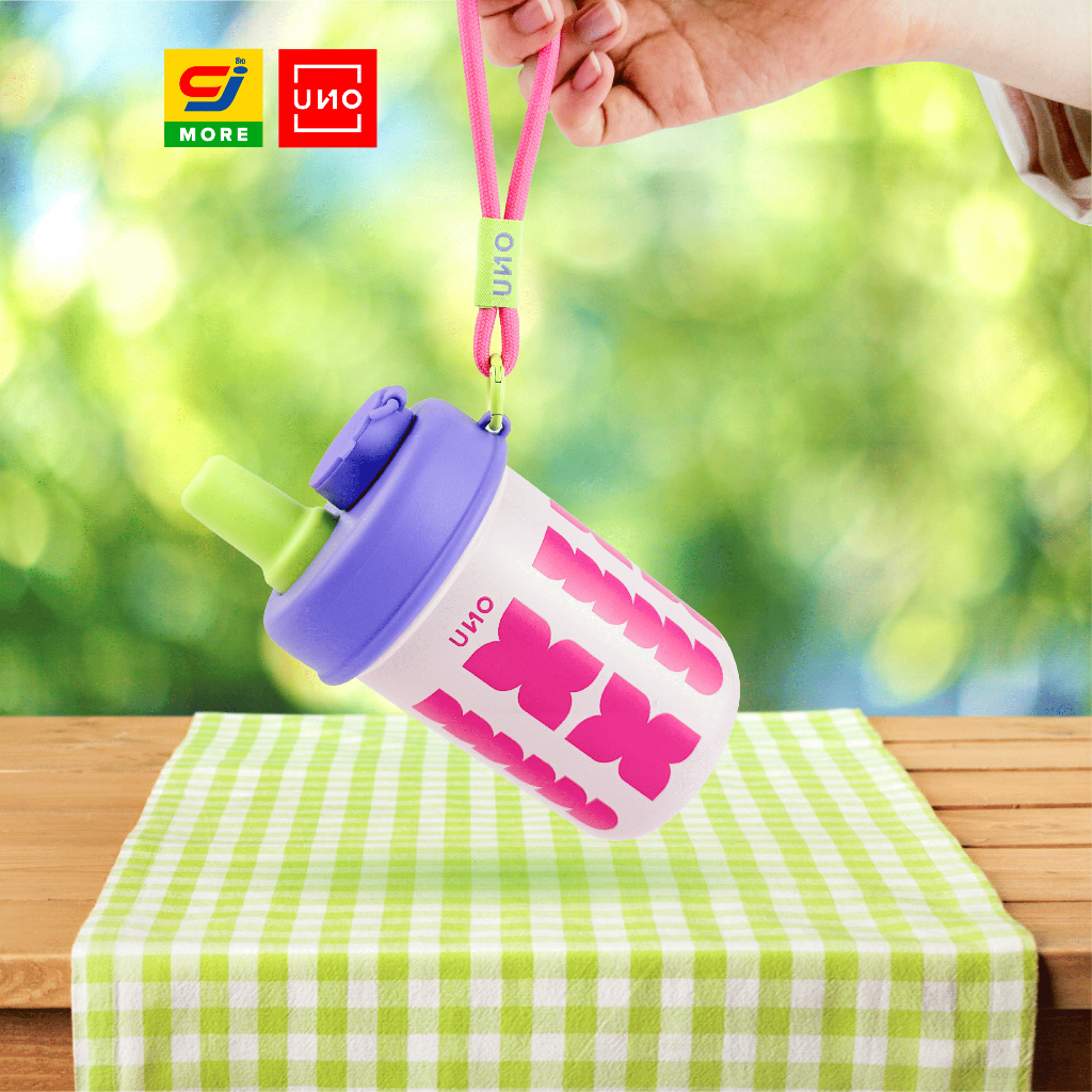 UNO แก้วเก็บความเย็นพร้อมสายคล้อง ขนาด 473 ML.