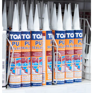 TOA PU Sealant ซิลิโคลนโพลียูริเทรน สีขาว , สีเทา ขนาด 310ml. [ยกลัง 12หลอด] / 600ml.[ยกลัง 20หลอด] TTR Store