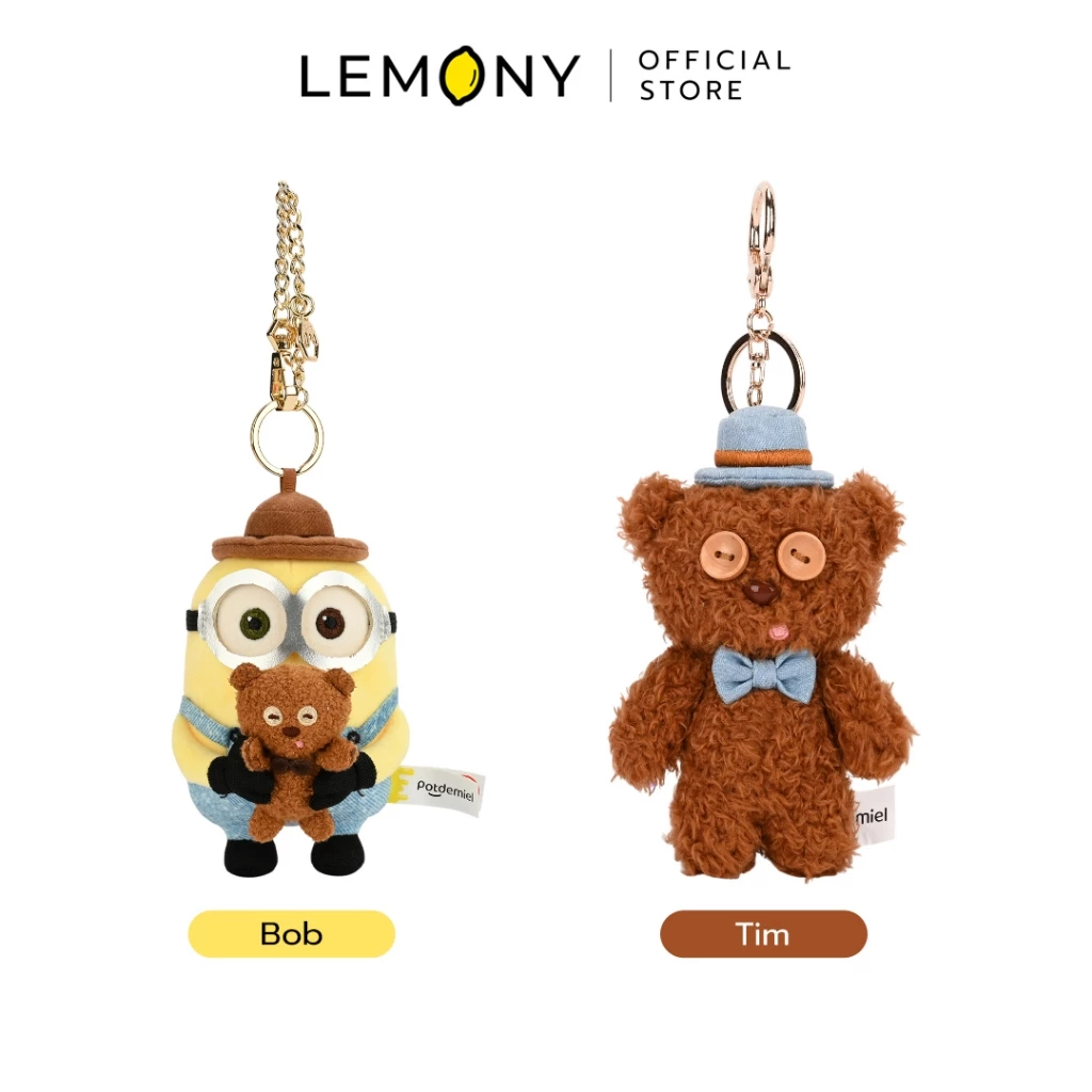 LEMONY พวงกุญแจตุ๊กตามินเนี่ยน ซีรีส์ Gentleman Universal Minions Collection
